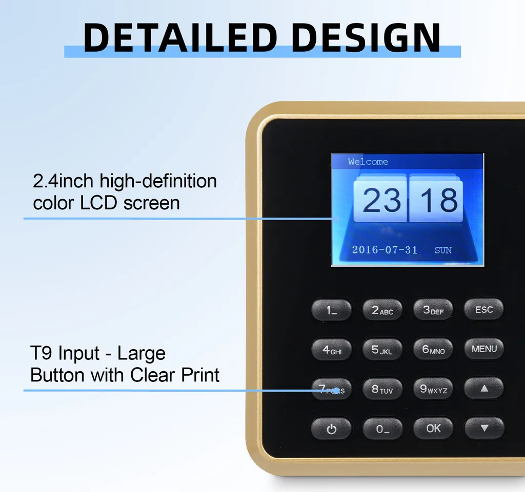 Machine de pointage biométrique Bisofice avec USB et 1000 empreintes - 9