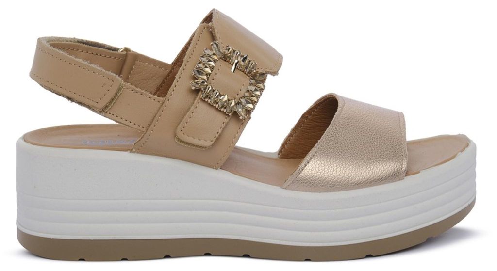 IGI&CO Damen Sandalen für den Sommer, in der Farbe Beige, Modellnummer 1164511