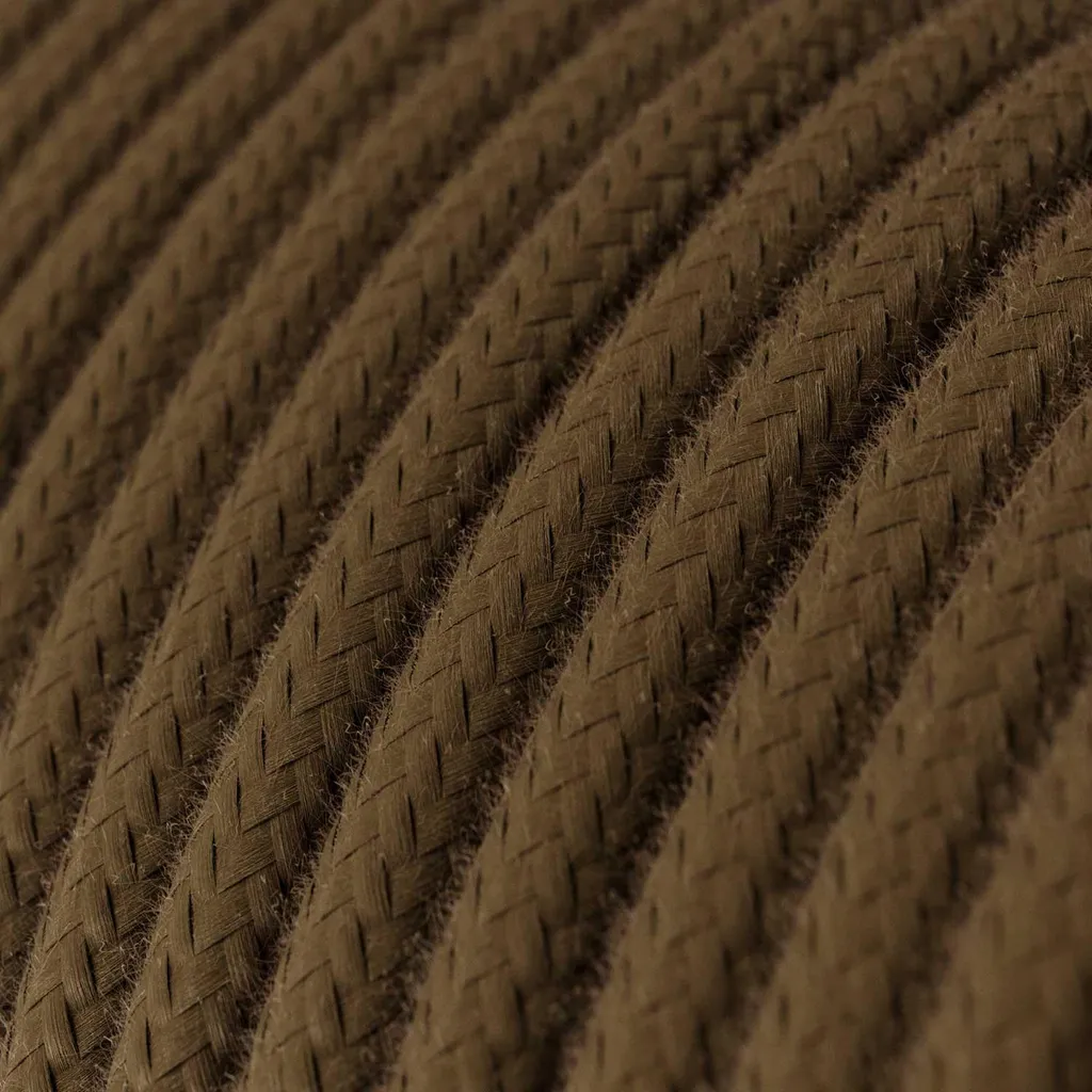 Creative-Cables : Câble électrique textile 10m Espresso Brown 2x0,75mm