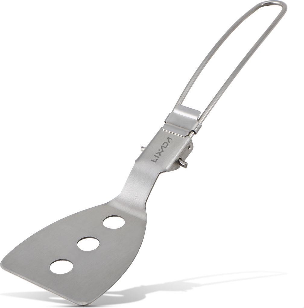 Lixada Edelstahl Klappspatel Food Turner Outdoor Camping Kochzubeh?r