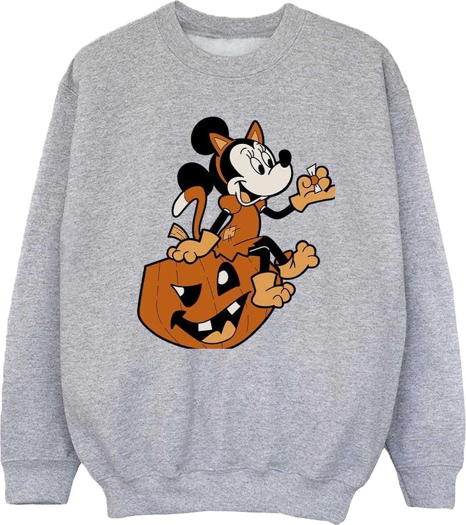 Disney - Sweatshirt für Mädchen, Halloween BI56420 (104) (Grau)