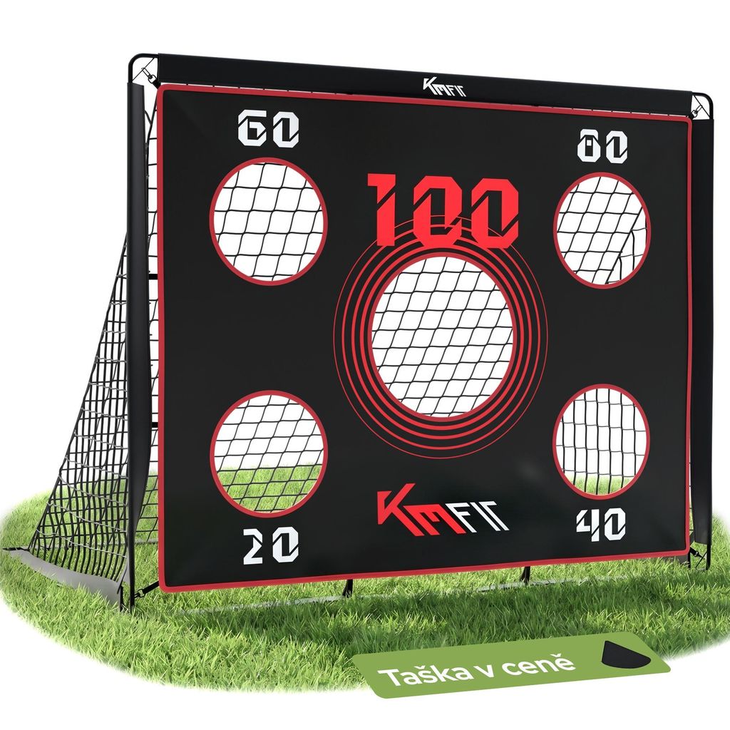 Fotbalová branka KM-Fit 150 × 120 cm s terčovou plachtou, Obrázek produktu 