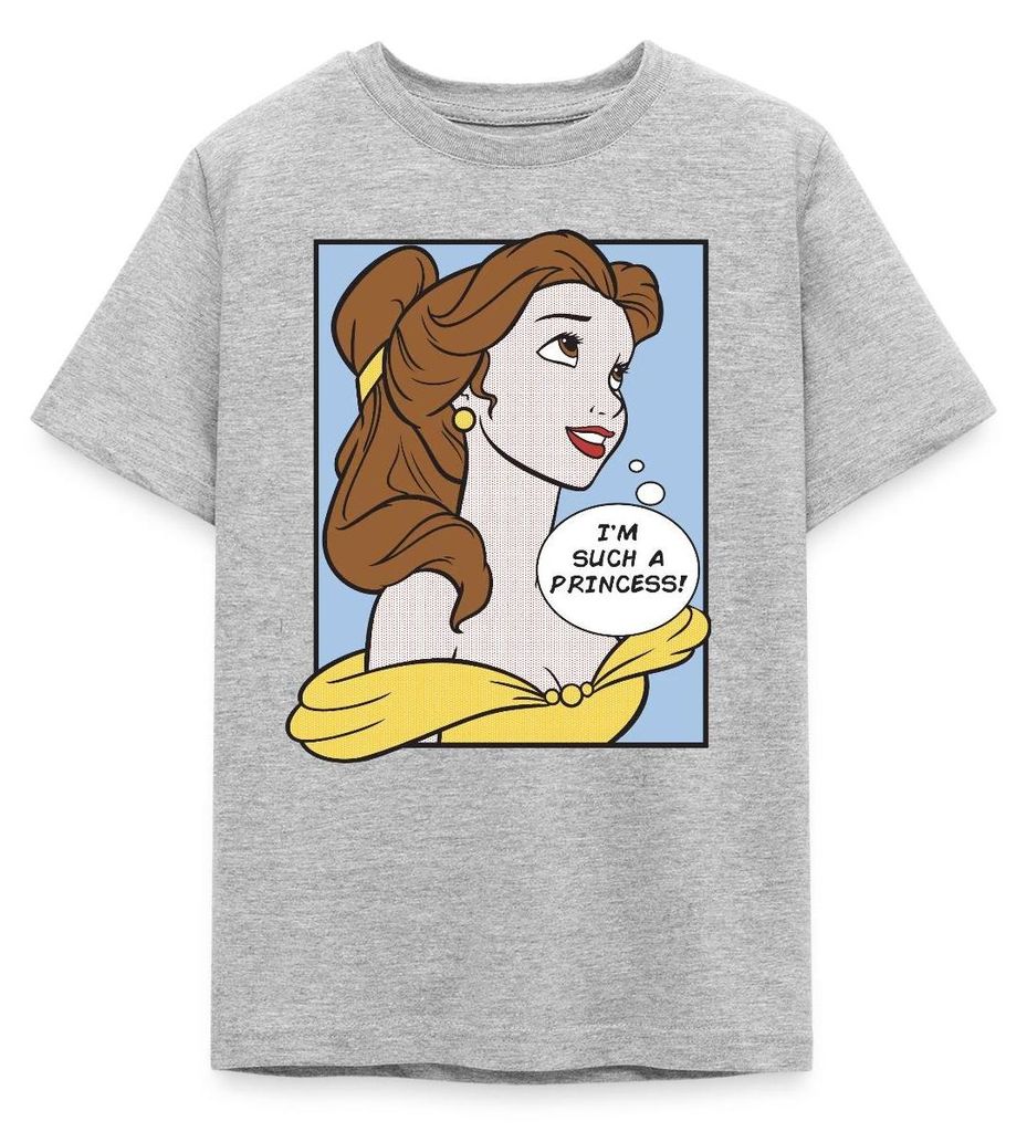Belle I'm Such A Princess Teenager T-Shirt, 152/164 (12-14 Jahre), Grau meliert