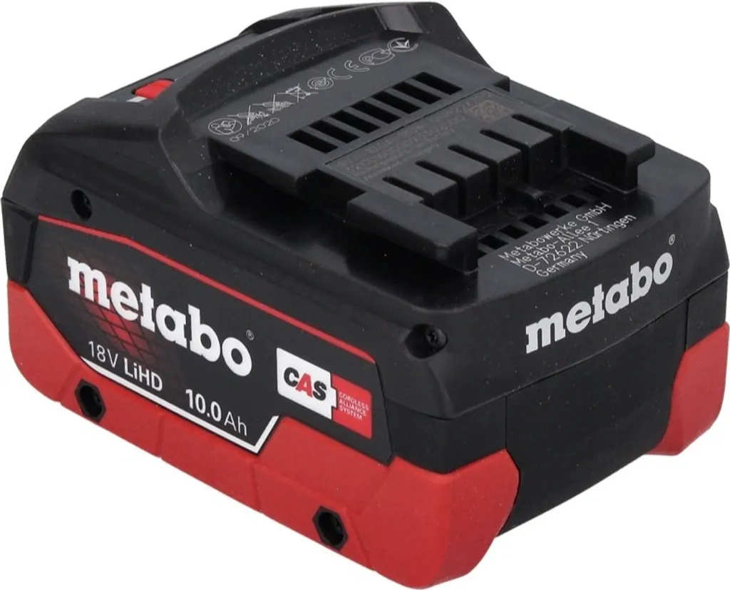 Pack Énergie Metabo avec Batteries 18V LiHD 10,0Ah et Chargeur Rapide