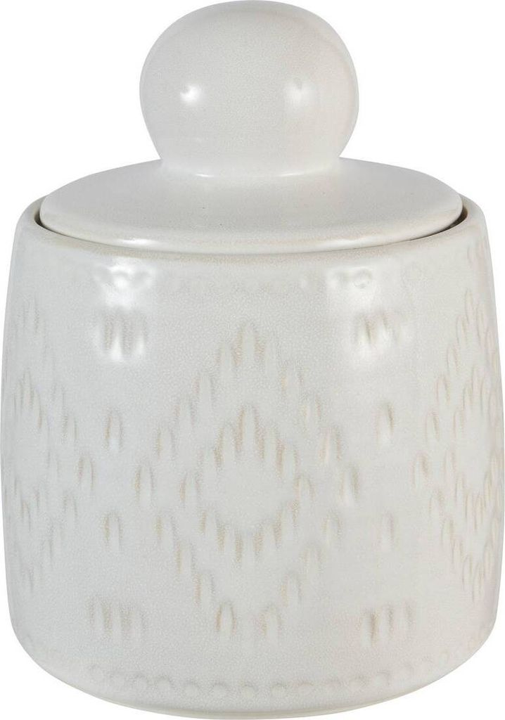 Atmosphera createur d'interieur - Deko-dose "mala" keramik weiß h1915,2cm