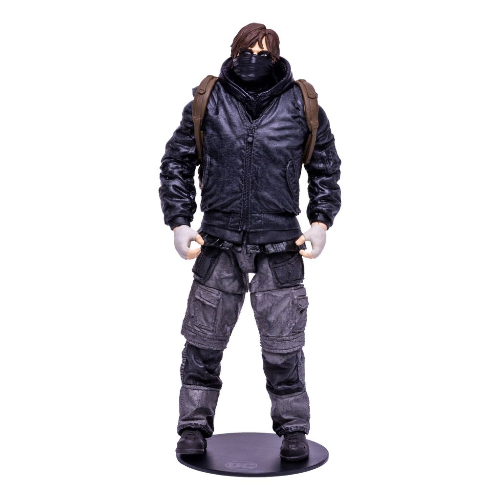 A full-body studio shot of an action figure.