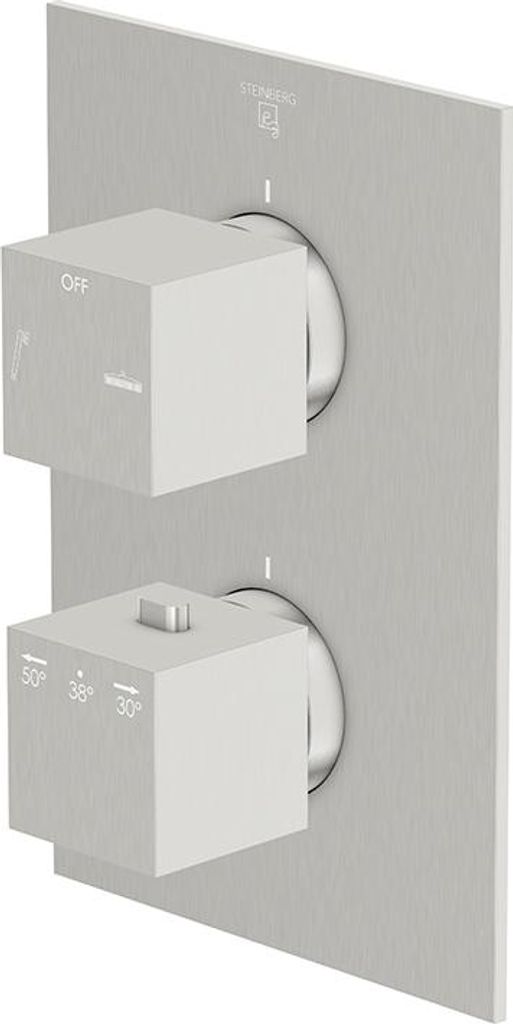 Steinberg Serie 160 Dusch-/Wannenarmatur, Fertigmontageset, Unterputz, zwei Verbraucher, 16041333BN