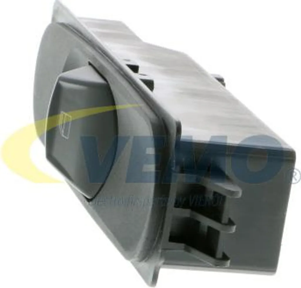Interrupteur lève-vitre VEMO robuste avec rétroéclairage LED intégré noir - 12