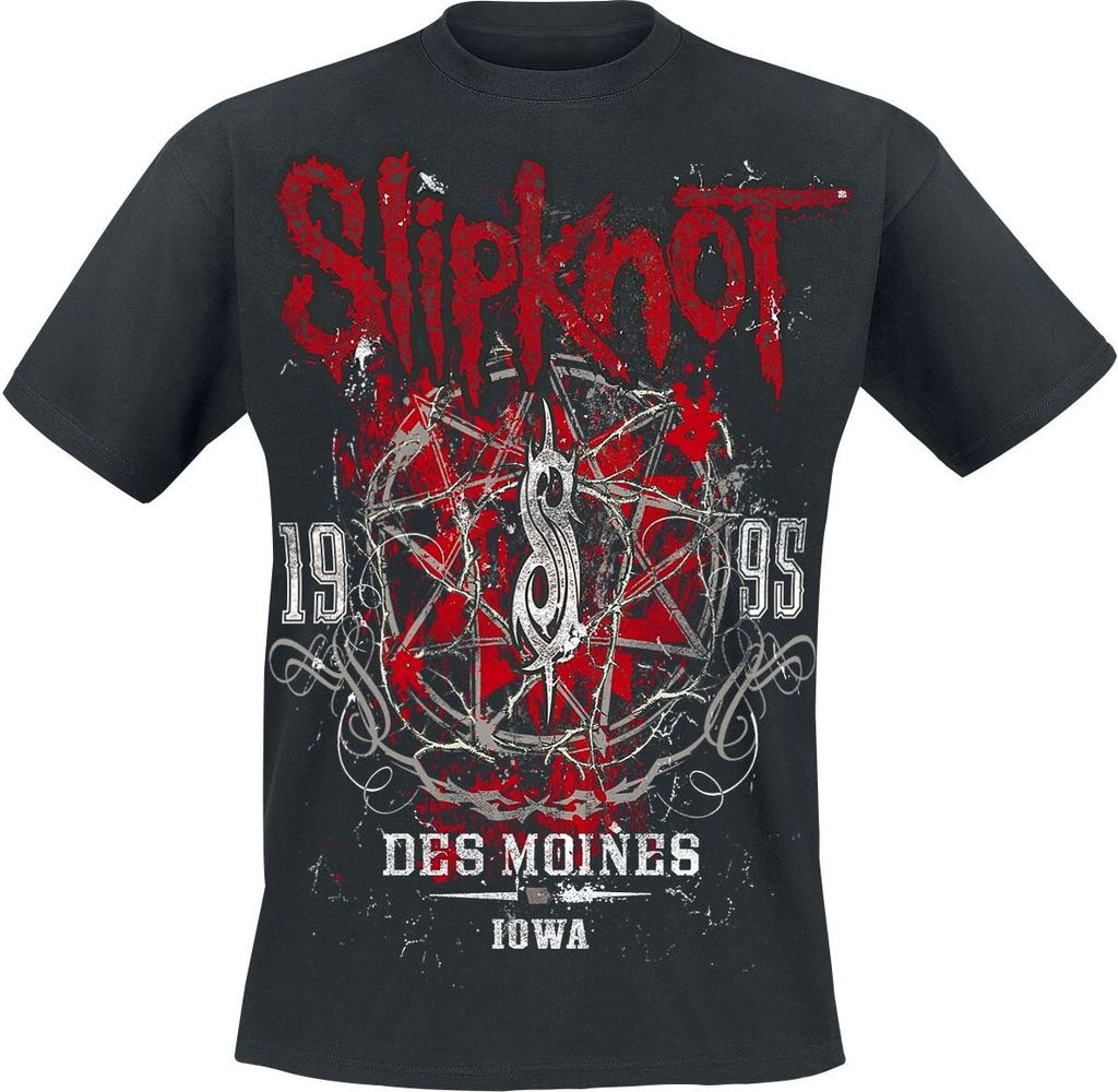 Slipknot T-Shirt Herren Iowa Star schwarz XL