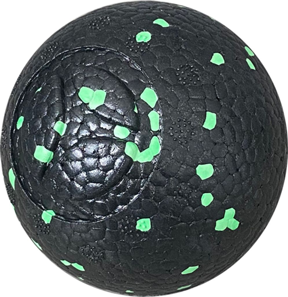 tanga sports Faszienball | 8 cm | schwarz/grün