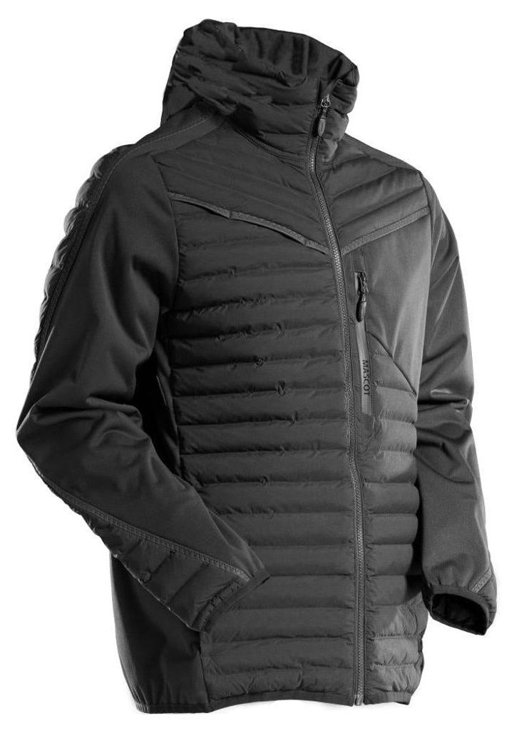 MASCOT Jacke mit Kapuze, leichtem Futter Thermojacke Größe 4XL, schwarz | Packung (1 Stück)