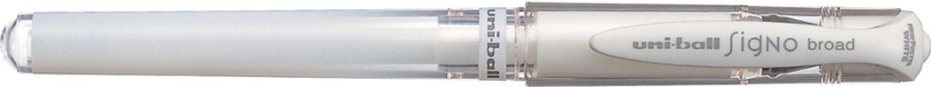 uni-ball Gel Tintenroller SIGNO broad UM 153 weiß Strichstärke: 0,65 mm