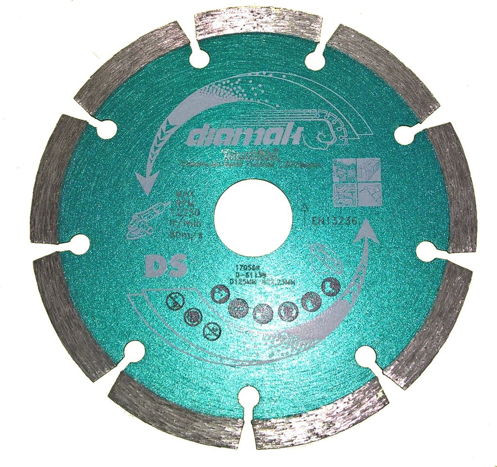Makita Diamantscheibe D-61139 125x22,23 Beton, Ziegeln, Produktbild 