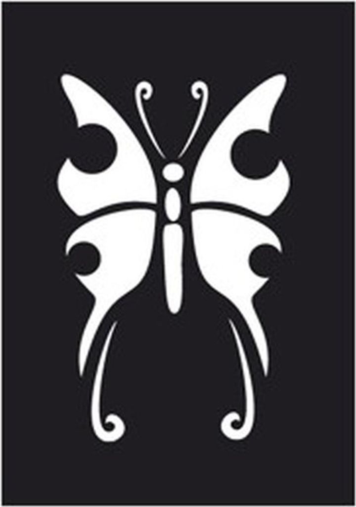 Tattoo Schablone Schmetterling 263 022