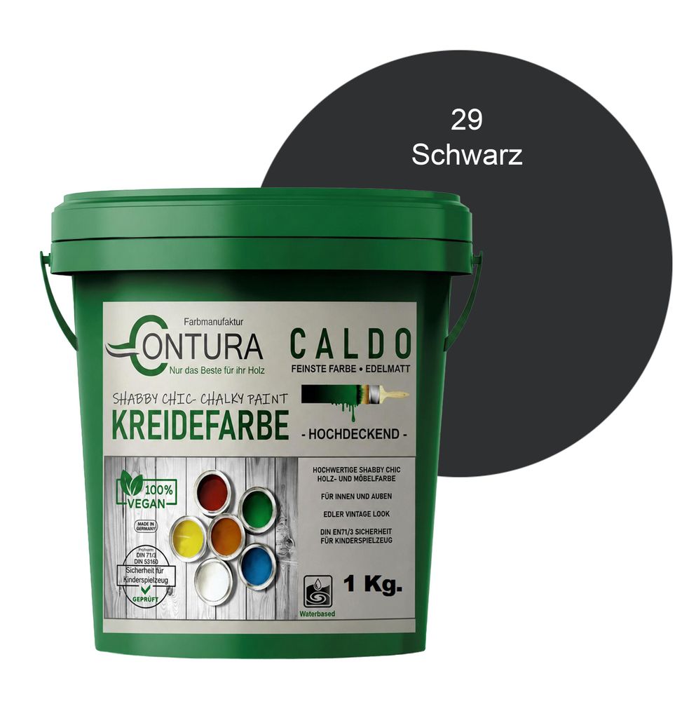 Contura BeGreen 1Kg. Kreidefarbe Shabby Chic Möbellack - 29 Produktbild 
