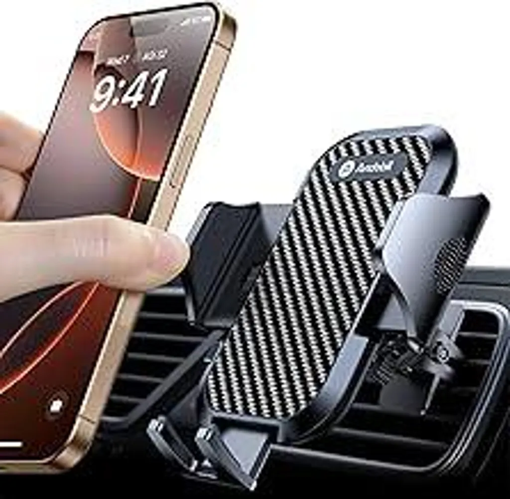 Supporto per cellulare andobil per ventilazione auto [2026 Clip per ventilazione di ultima generazione] Supporto per cellulare per auto [presa sicura al 100%] Supporto per auto girevole a 360° Accessori per iPhone 17 Pro Max Air 16 15 14 13 12 Galaxy S25 Ultra - 1