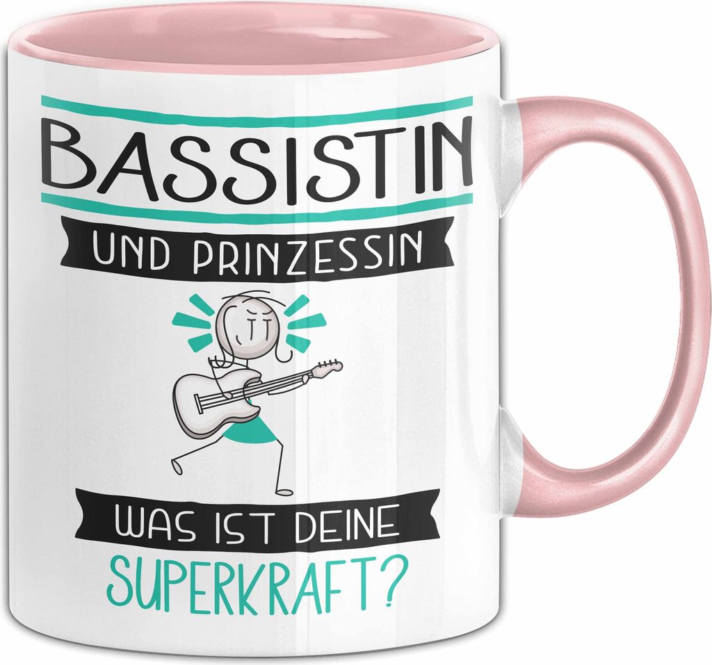Bassistin Und Prinzessin Tasse Geschenk Für Eine Bassistin Produktbild 