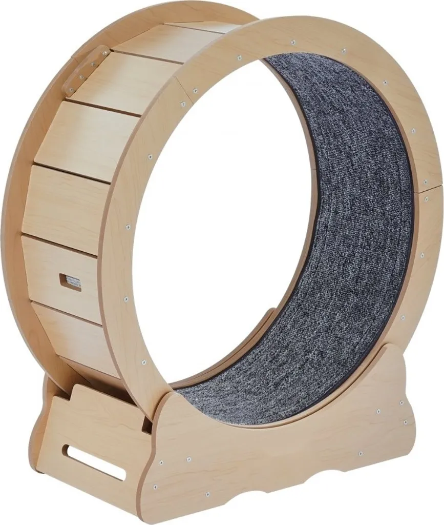 Roue d'exercice chat silencieuse 75cm avec griffoir en sisal durable - 10