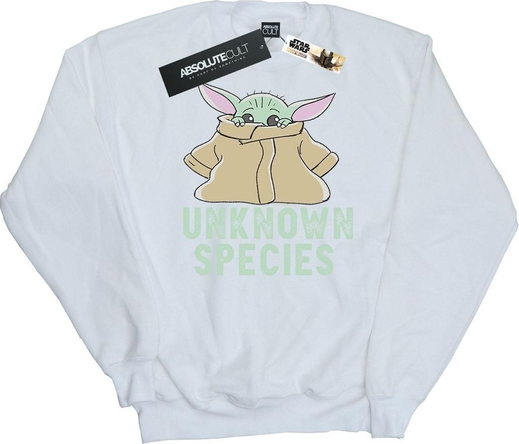 Star Wars - "The Mandalorian Unknown Species" Sweatshirt für Herren BI46468 (4XL) (Weiß)