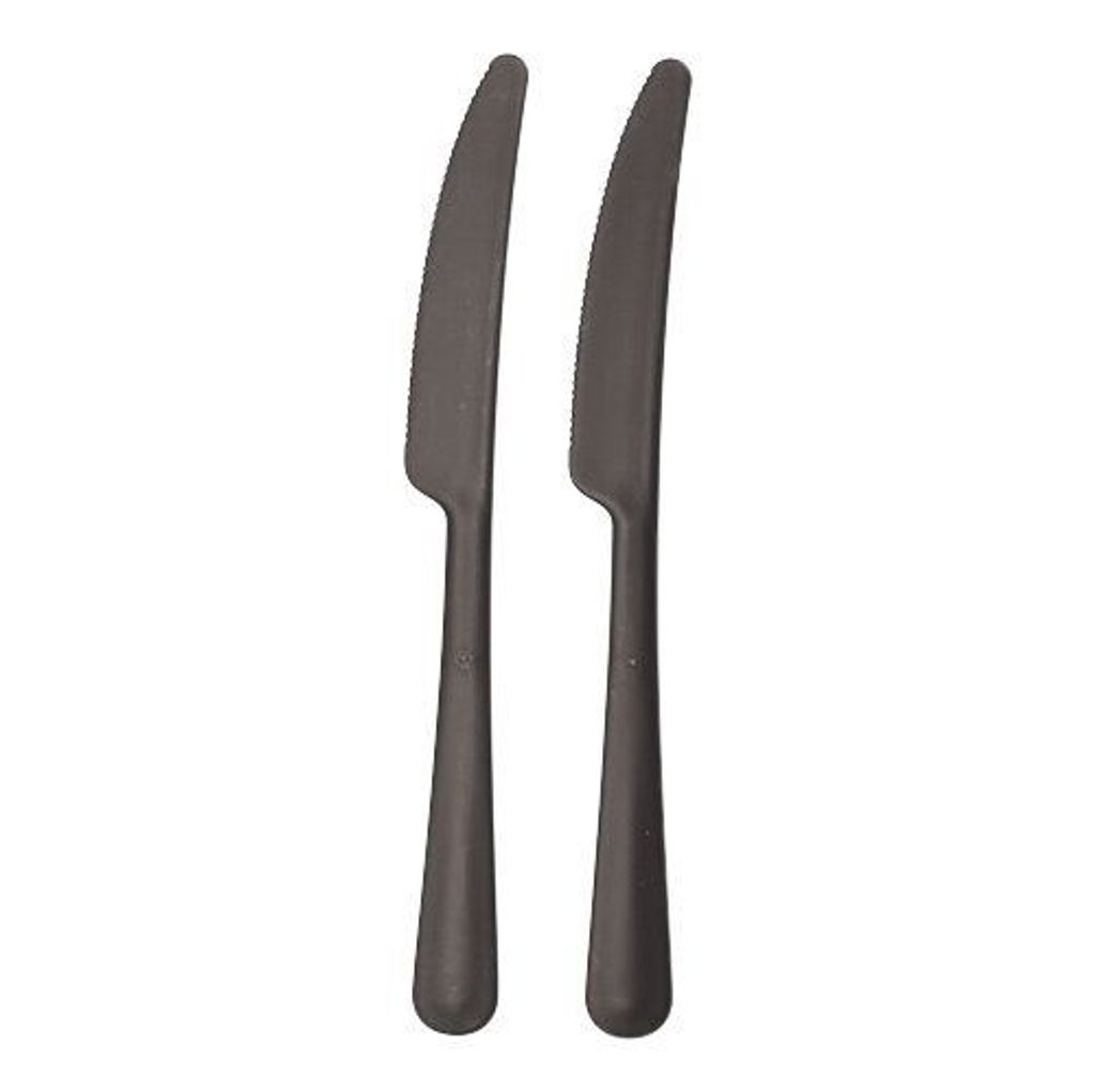 20x Circulware by Haval 10 "Circulware by Haval" Mehrweg-Messer PP-MF 19,7 cm schwarz "Gaia" extra stabil | Faltschachtel (10 Stück)