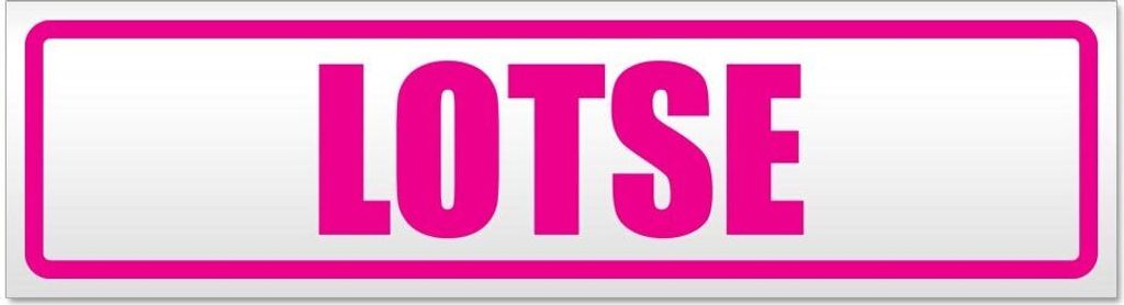 Kiwistar LOTSE Magnetschild Schild magnetisch - 45cm Pink - Magnetfolie für Auto PKW Kfz