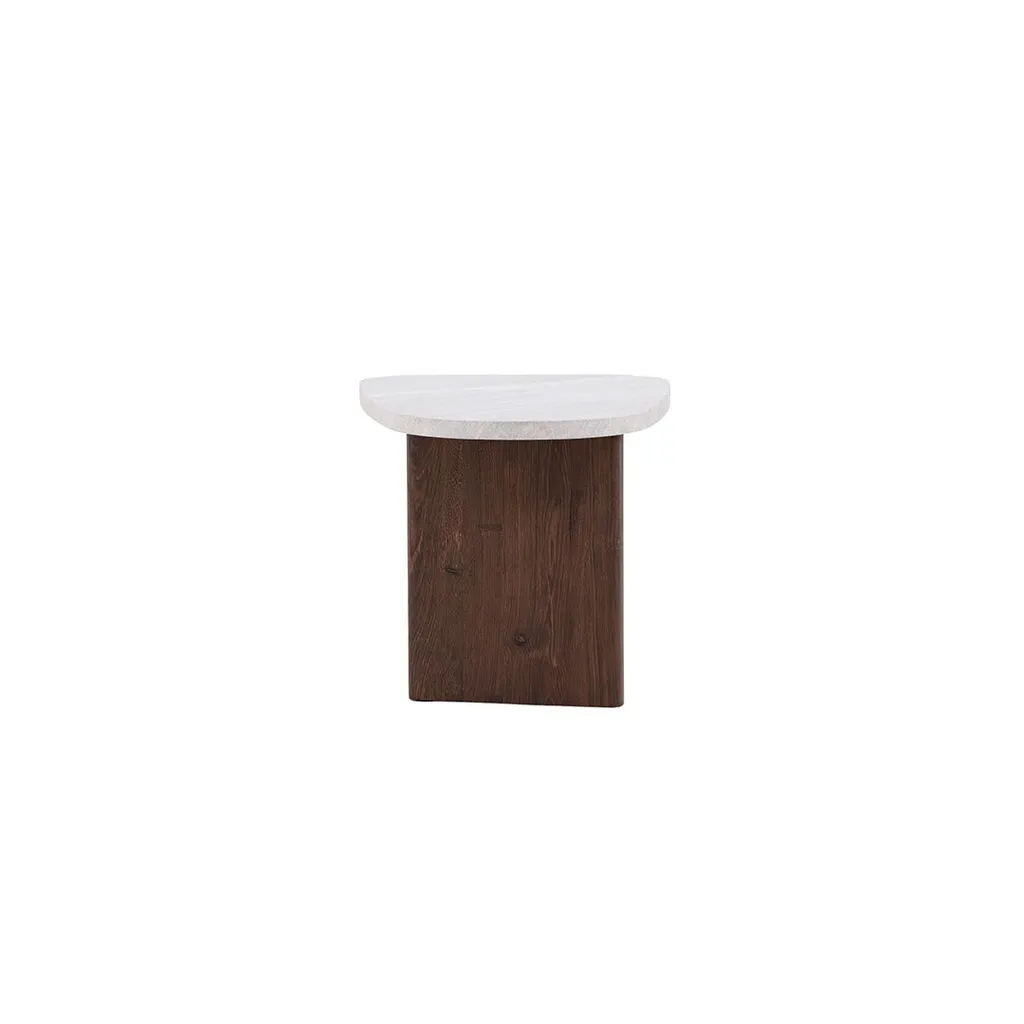 Table d'angle Grönvik grise en mélaminé haute résistance - Style épuré