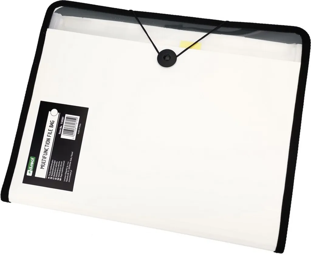 Trieur valisette extensible A4 blanc avec 7 positions pour bureau et école