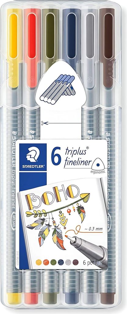 Staedtler Fineliner triplus Boho 6St