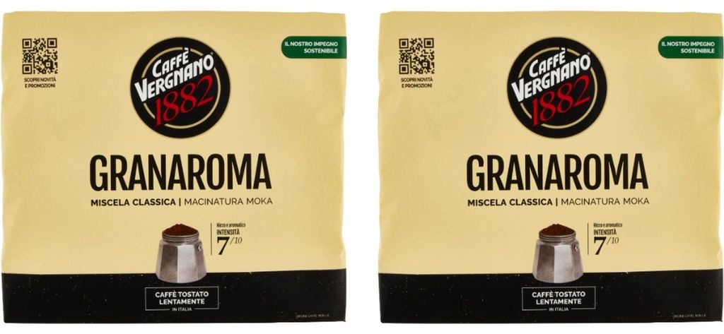 Café moulu Gran Aroma 2 x 500 g - Caffe Vergnano Image du produit 