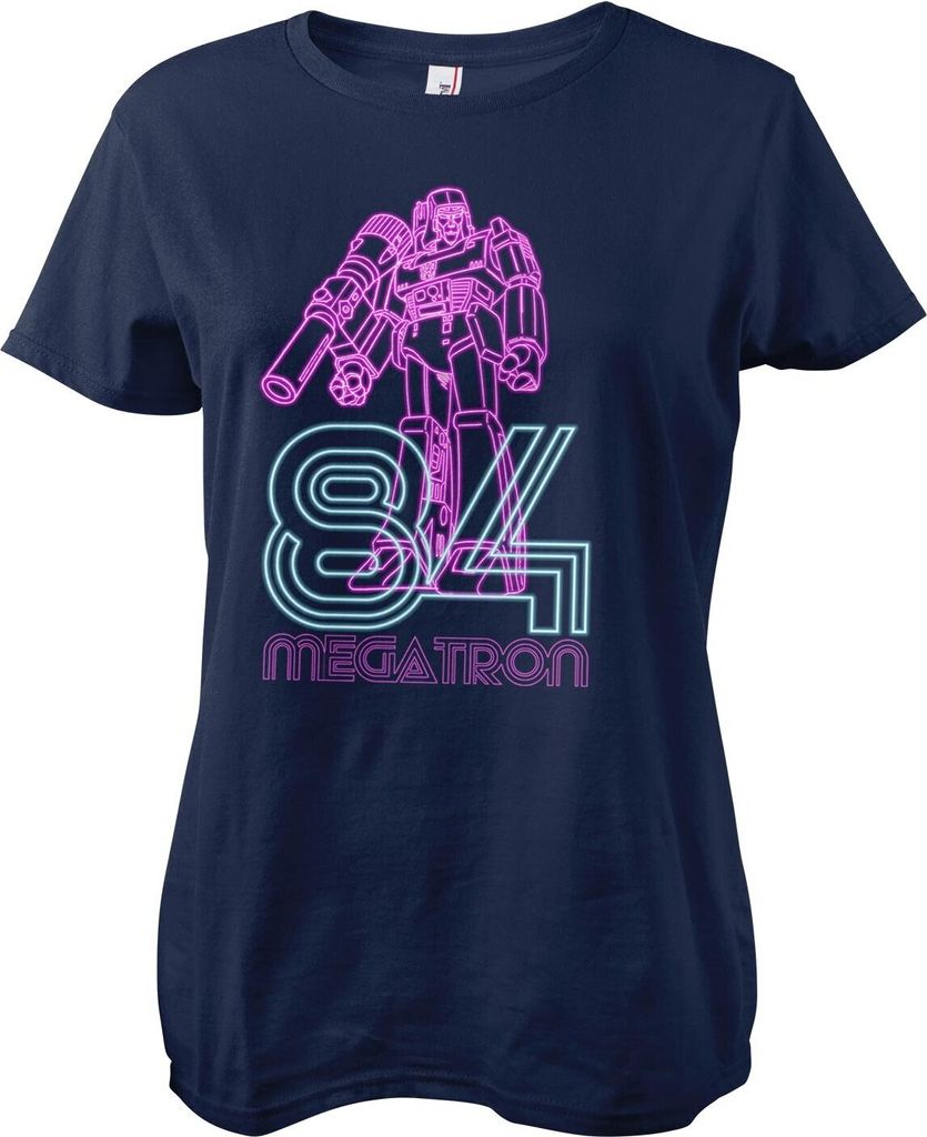 Megatron 84 Neon Girly Tee - X-Large - Navy