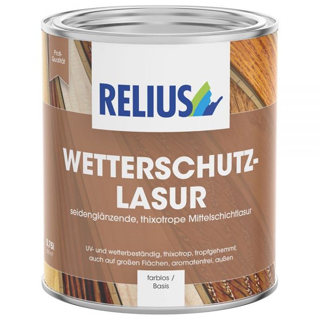 Relius Wetterschutzlasur nussbaum 0,75Ltr. * 309857 Produktbild 