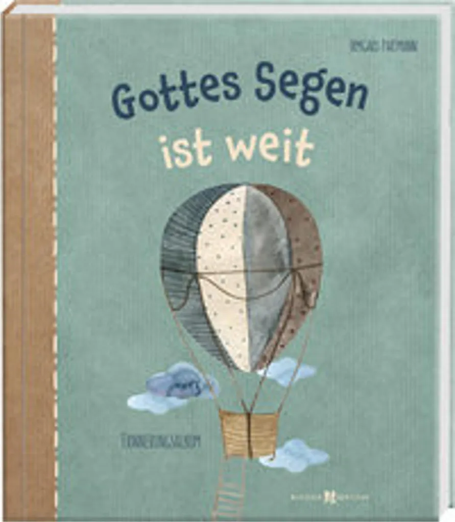 Tableau Mural Design Gottes Segen ist weit en Bois Naturel de Chêne
