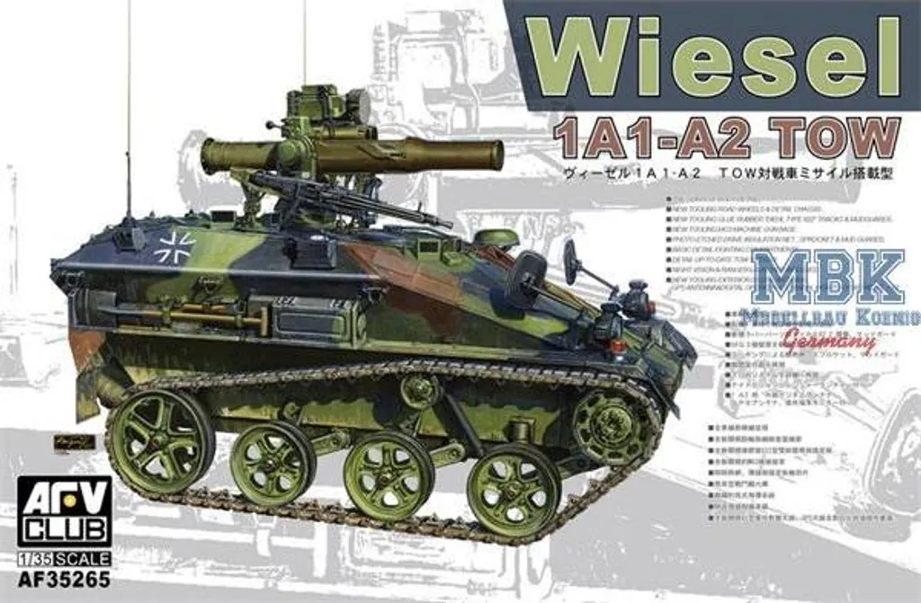 Modélisme Militaire Wiesel 1 Tow A1/A2 1:35 Idéal Diorama AF35265