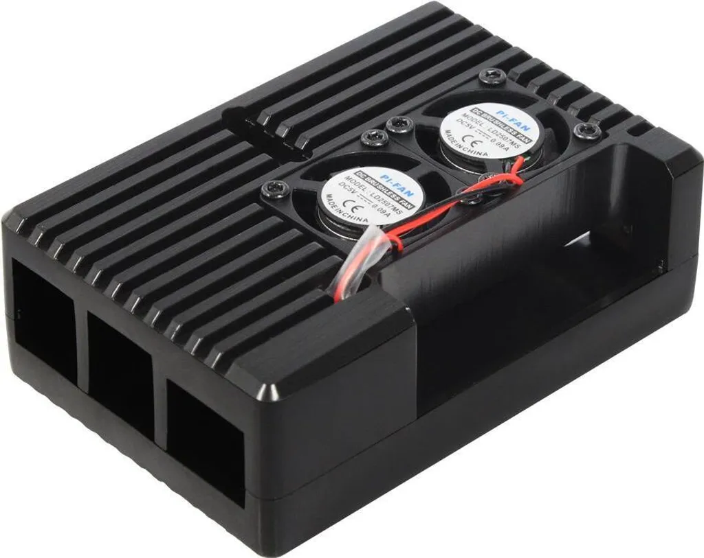 Châssis PC Aluminium ALLNET RP-4-MCA5V Noir avec Refroidissement 60mm