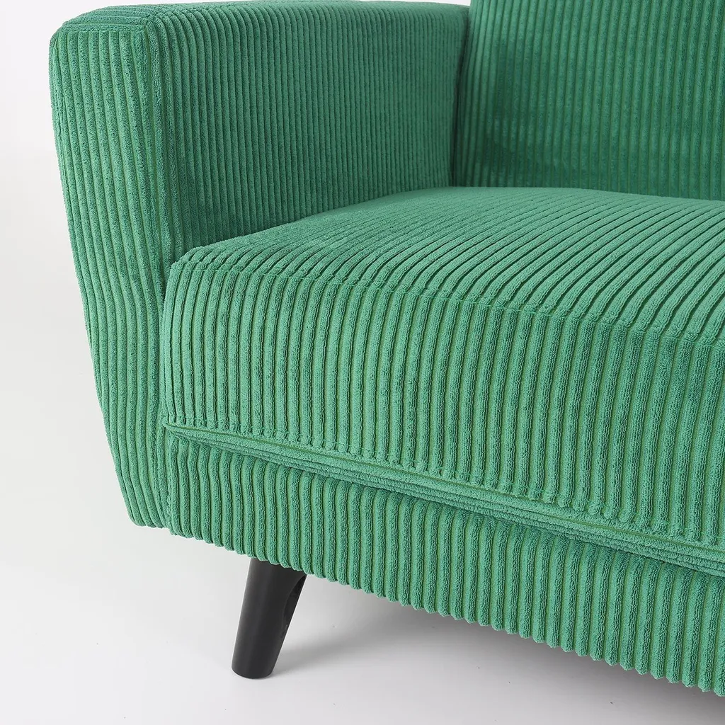 Canapé convertible clic-clac Refresha Velours Vert - Lit d'Appoint Chic - 9