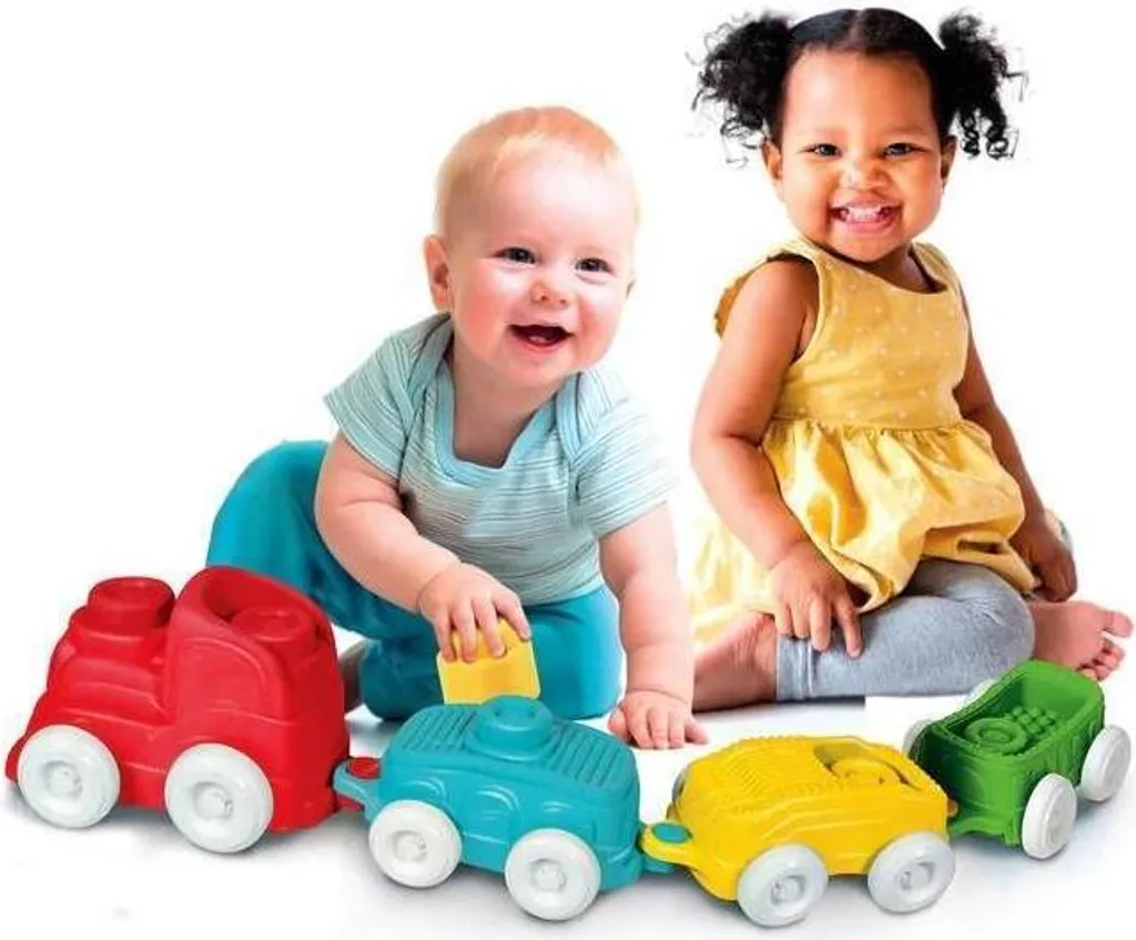 Jouet de construction train Soft Clemmy Junior 12 pièces pour bébé - 16