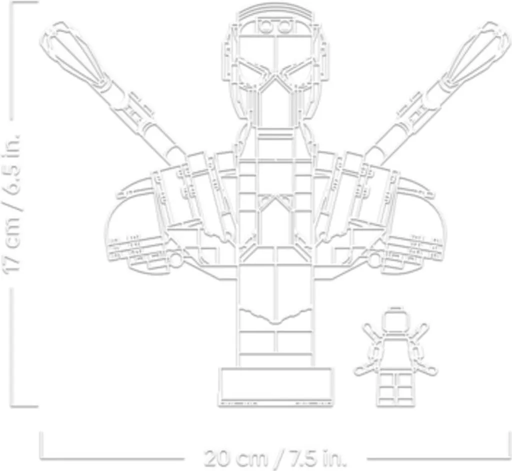 Buste Iron Spider-Man LEGO 76326 Figurine à Construire Marvel Adultes - 35
