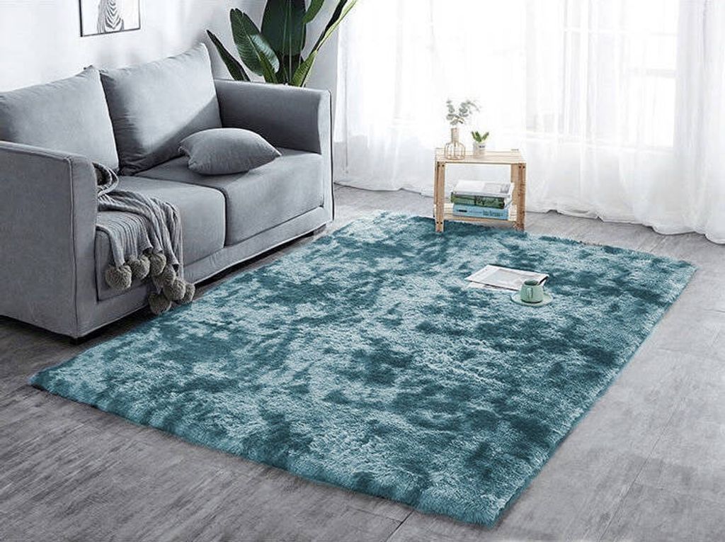 Ombre Shaggy Strado Teppich 160x200 OmbreNavy (Dunkelblau) Produktbild 
