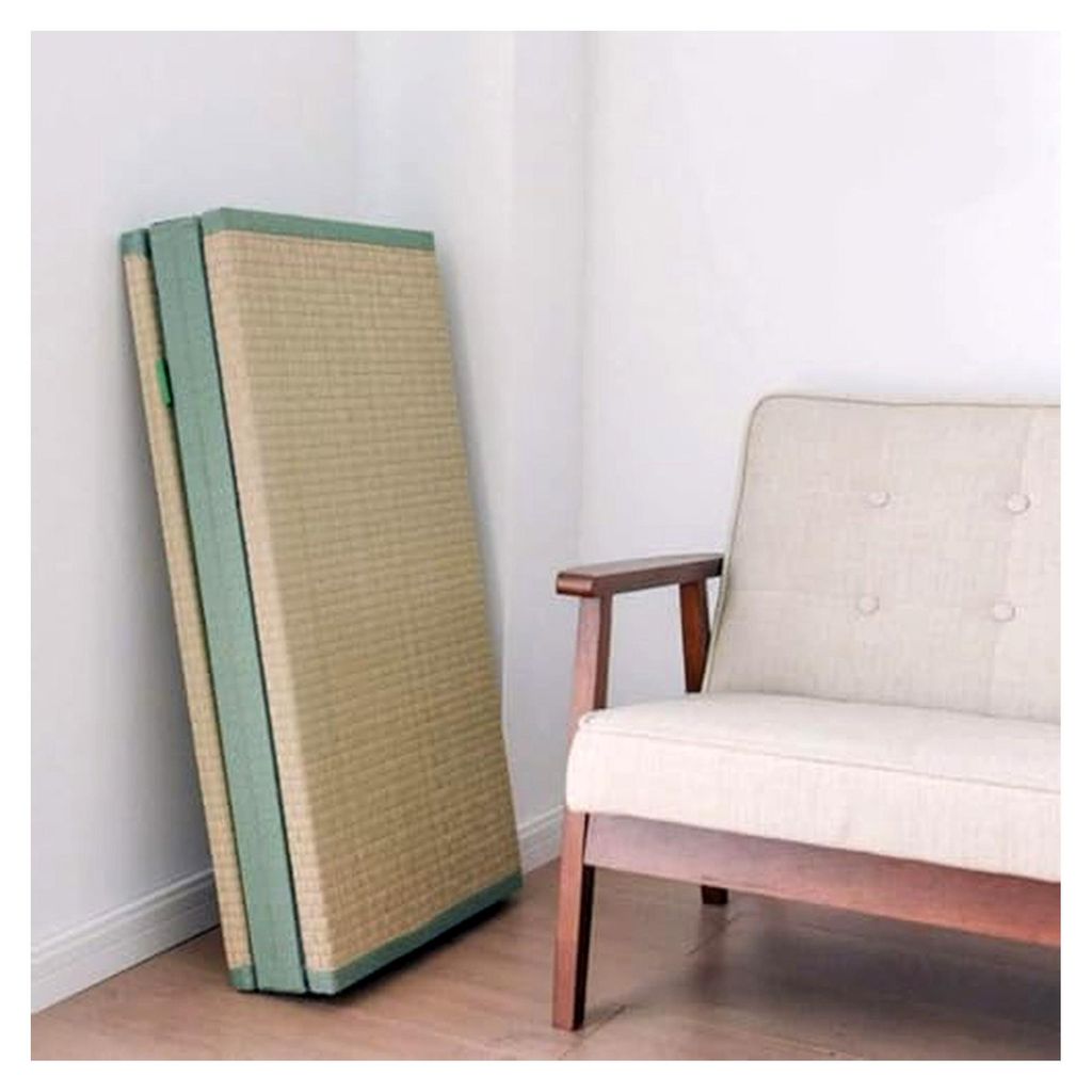Tatami Matratze, traditioneller japanischer Futon für Meditation und Yoga, natürliche Rushgras Bodenmatte, geeignet für Zen-Räume, 75 x 200 x 3...