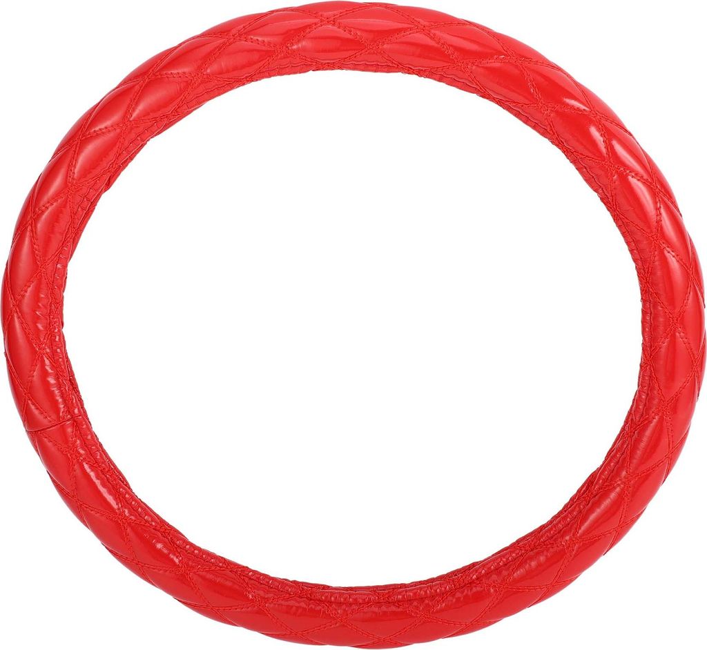 Universaler Auto Lenkradbezug Lenkradschutzärmel, für 47,5-48,9 cm, Schweißfest, Kunstleder Gummi, Rot