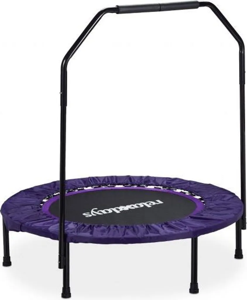 Trampoline pliable avec poignée réglable pour fitness à domicile Fit75