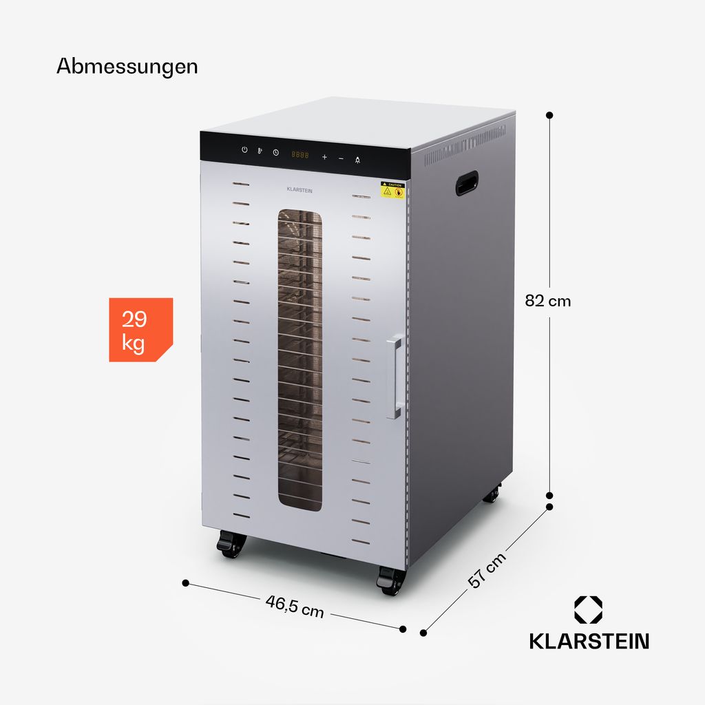 Klarstein Dörrautomat Edelstahl – 2.000-W-Dörrgerät, 20 Produktbild 7