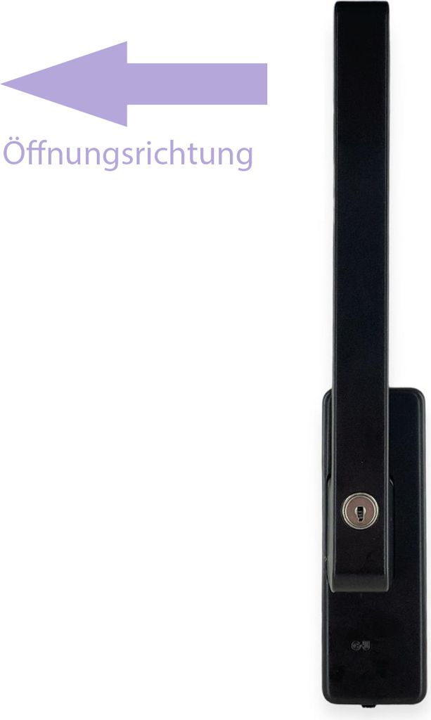 GU 966 Drehgriff Dirigent abschließbar K13971-02-R-5 rechts UC5 braun 34225