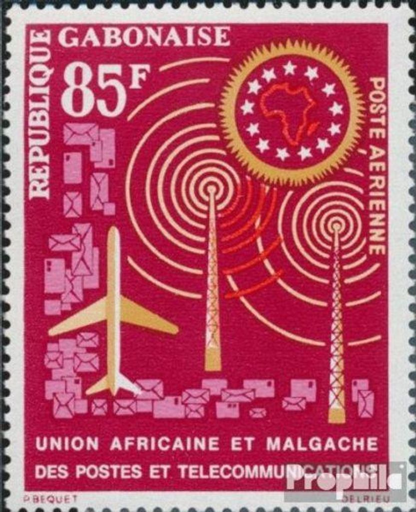Briefmarken Gabun 1963 Mi 184 (kompl.Ausg.) postfrisch Postunion