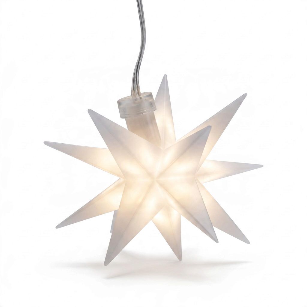 Weihnachtsstern Stern Deko Weihnachtsbeleuchtung Batterie Produktbild 