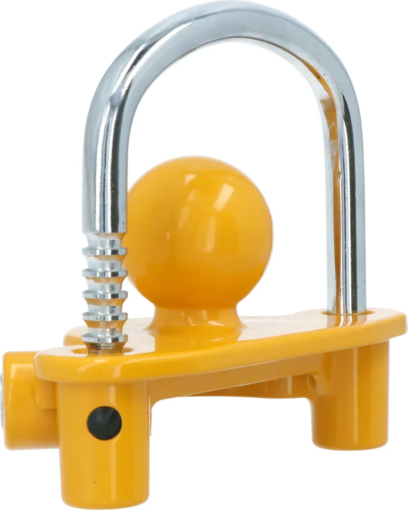 Antifurto Carpoint 50mm per Gancio Rimorchio | Serratura Gialla Cylinder