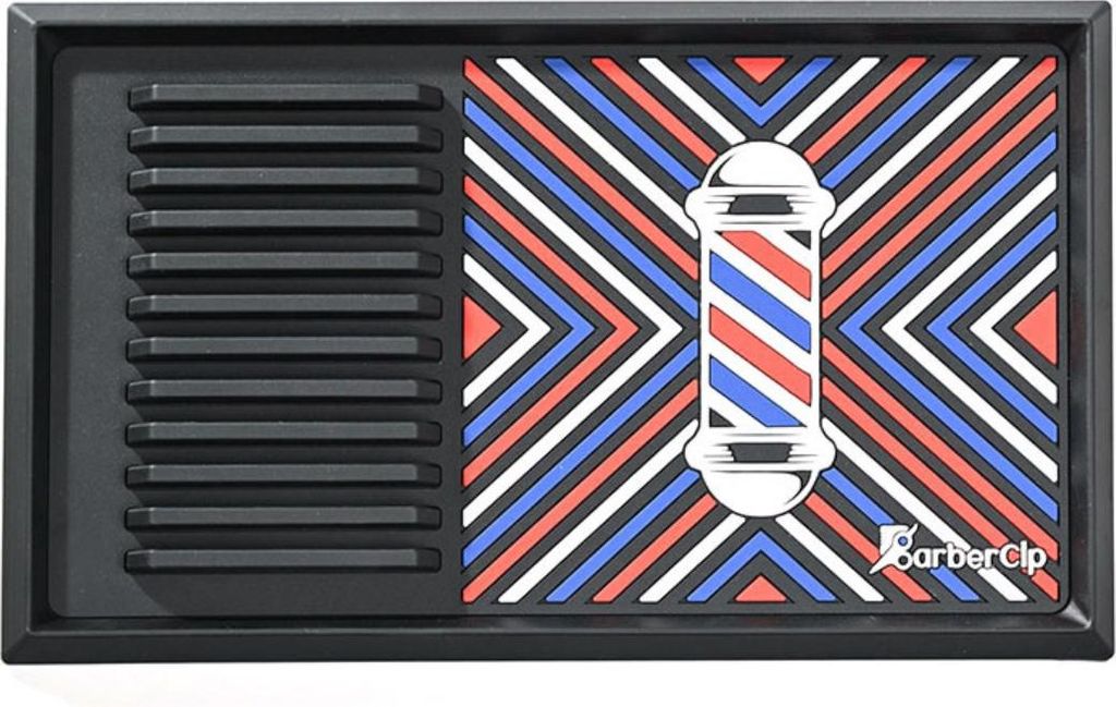 INF Friseurkamm Ablage Matte - Rutschfeste PVC Friseur Organizer Pad