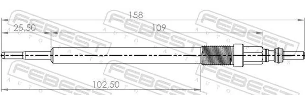 Dai Vita al tuo Motore con Febest 16642-005 OE 0011597301 158mm
