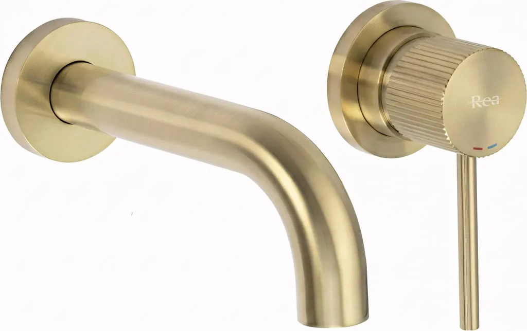 Miscelatore Rea Lungo Stripe Oro Spazzolato Lavabo Incasso Prezzo