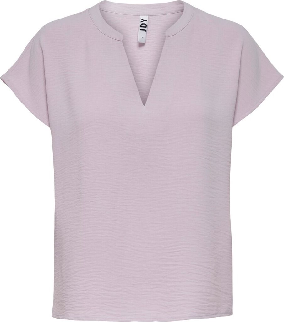 JDY Einfarbige Kurzarm Bluse Basic V-Ausschnitt Shirt Oberteil JDYLION Größe: 34